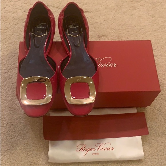 ROGER VIVIER Ballerine Chips Patent d’Orsay flats - Picture 2 of 15